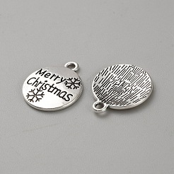 Pendenti in lega in stile tibetano a tema natalizio&nbsp;TIBEP-WH0003-23AS