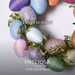 Камни preciosa® crystal hotfix с плоской основой Y-PRC-HSS12-30020