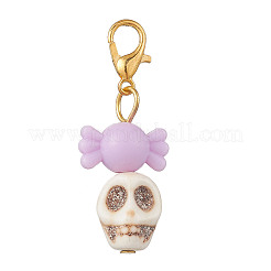 Подвесные украшения из искусственной бирюзы HJEW-JM03948-01