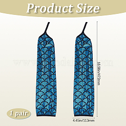 Перчатки из полиэстера с рыбьей чешуей&nbsp;AJEW-WH20006-222A