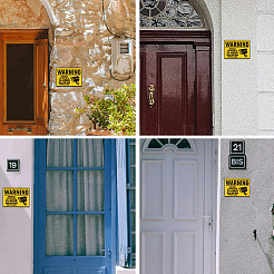 10 лист самоклеящихся этикеток для идентификационных кабелей из ПВХ STIC-WH0027-005