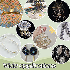 67 шт. 6 стиля 925 бусины-трубочки из стерлингового серебра STER-PH0003-49G