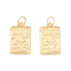 Кулоны из экологически чистой латуни с микропаве и кубическим цирконием&nbsp;KK-I698-34G