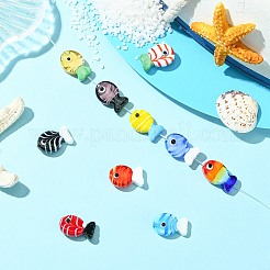 10шт 10 стиля ручной работы бусины лэмпворк LAMP-CJ0002-57