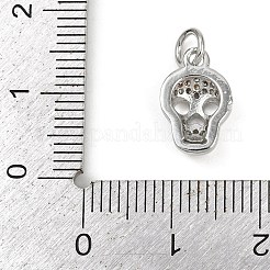 Латунные микропаве прозрачные подвески с фианитом&nbsp;KK-L231-08P