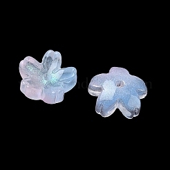 Окрашенные и нагретые стеклянные колпачки для бусин&nbsp;GLAA-Z019-03R