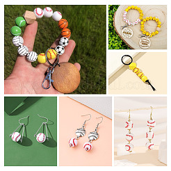 200 шт. 2-х цветные непрозрачные акриловые круглые бусины&nbsp;SACR-BY0001-02