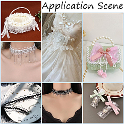 25 м нейлоновой эластичной плиссированной кружевной отделки&nbsp;OCOR-CY0001-13E