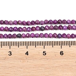 Stränge aus erhitzten natürlichen Sugilith-Perlen&nbsp;G-B193-B01-3mm