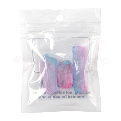 3 шт. Гальванические бусины из натурального кристалла кварца G-FS0001-66