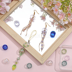 12шт 6 цвета медуза стеклянный конус из бисера&nbsp;GLAA-SC0002-74