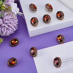 10 шт. пуговицы со стразами из сплава с 1 отверстиями&nbsp;BUTT-GF0003-52A