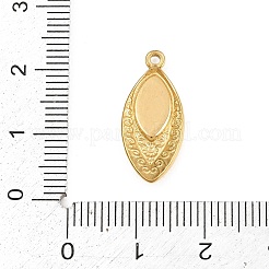 Cabochon-Fassungen für Anhänger aus Edelstahl 304&nbsp;SA-CBA038A-04G
