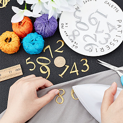 2 комплект аппликаций из полиэстеровой металлизированной нити двух цветов&nbsp;PATC-NB0001-19