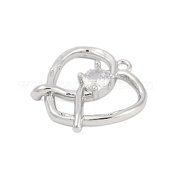 Латунные микро проложить кубического циркония подвески&nbsp;LS-ZIRC-P122-01D-P01