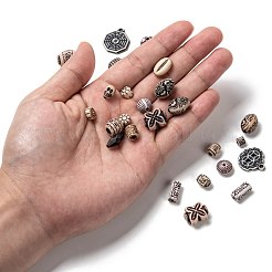 Смешанные в старинном стиле акриловые бусины MACR-R546-01