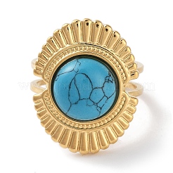 Anillo de acero inoxidable 304 con recubrimiento iónico (IP)&nbsp;RJEW-B059-07G-03