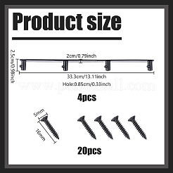 4 organizador de almacenamiento de accesorios de plástico para batidora de pie&nbsp;AJEW-GA0011-05