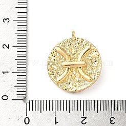 Ciondoli in smalto con zirconi cubici a micro pavimentazione in ottone&nbsp;KK-L250-08G-01