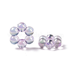 Placcatura uv perline acriliche iridescenti arcobaleno&nbsp;PACR-H001-12