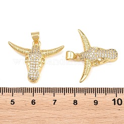 Ciondoli in ottone con pavé di zirconi chiari&nbsp;KK-L275-39G