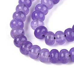 Окрашенные природные белый нефрит бисер пряди&nbsp;G-T139-59A-08