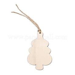 Décorations de grand pendentif en bois sur le thème de noël&nbsp;WOOD-L011-B03