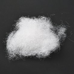 DIY羊不織布刺繍キーホルダーキット  鉄球チェーン入り  綿の球  紙タグ  コットンコード  プラスチックピン  布  ホワイト  完成したプロテクト：80x75mm&nbsp;DIY-F071-02