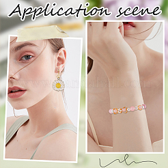 48шт. 6 стиля латунной бусины рамки KK-SC0004-62