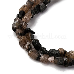 Нити из натуральных киастолитовых бусин G-I389-A26