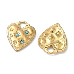 Подвески из нержавеющей стали 304 со стразами&nbsp;STAS-L308-11G