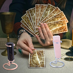 8 шт. 4-х цветные железные хрустальные подставки для скипетров ODIS-NB0001-53