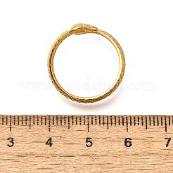 Кольца-манжеты с двумя змейками из нержавеющей стали 304&nbsp;RJEW-M072-07G