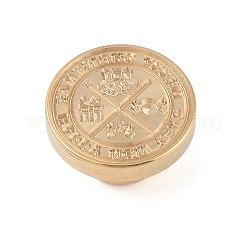 Tête de timbre en laiton de sceau de cire de série de Noël&nbsp;AJEW-Z031-04G-25