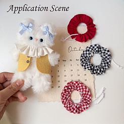 Мини-воротничок из ткани для пошива кукольной одежды DIY-F157-01