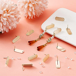 20 шт. латунные серьги-гвоздики&nbsp;KK-BC0008-58