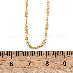 1.7 мм латунные цепочки из сингапура для женщин и мужчин NJEW-G174-02G
