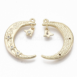 Латунные микро проложить кубического циркония подвески&nbsp;LS-KK-T062-02G-NF