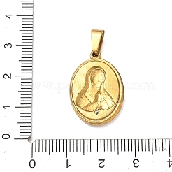 Pendentifs religieux en acier inoxydable 304&nbsp;STAS-H264-13D-AG