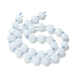 Нити бусин из натурального окрашенного кварца G-C116-A89-01