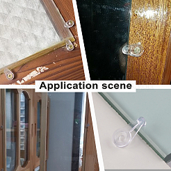 60 комплект 3-х цветных пластиковых зажимов для стеклянных держателей FIND-GA0001-66