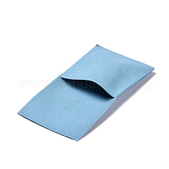 マイクロファイバーギフト包装ポーチ  ジュエリーポーチ  ライトスカイブルー  15.5x8.3x0.1cm&nbsp;ABAG-Z001-01I