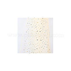 Polyester-Mesh-Stoffe mit Stern- und Mondmuster&nbsp;DIY-WH0491-54B