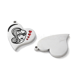 Подвески из нержавеющей стали 304 с эмалью&nbsp;STAS-M102-13P-02