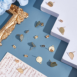 10 шт. фурнитура для сережек-гвоздиков из нержавеющей стали 304&nbsp;STAS-LP0001-78