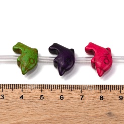 Синтетических нитей бирюзовые бусы G-C147-11