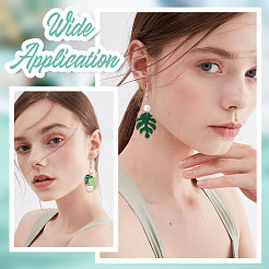 20 шт. латунная фурнитура для сережек-гвоздиков в форме бамбука&nbsp;KK-BBC0004-91