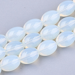 Perline Opalite fili, ovale, 11x8mm, Foro: 1 mm, circa 32pcs/filo, 13.7 pollice