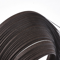 Tiras de papel quilling, saddle brown, 390x3mm, acerca 120strips / bolsa