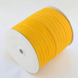 1/4 inch Single Face Velvet Ribbon, Gold, 1/4 inch(6.5mm), about 200yards/roll(182.88m/roll)